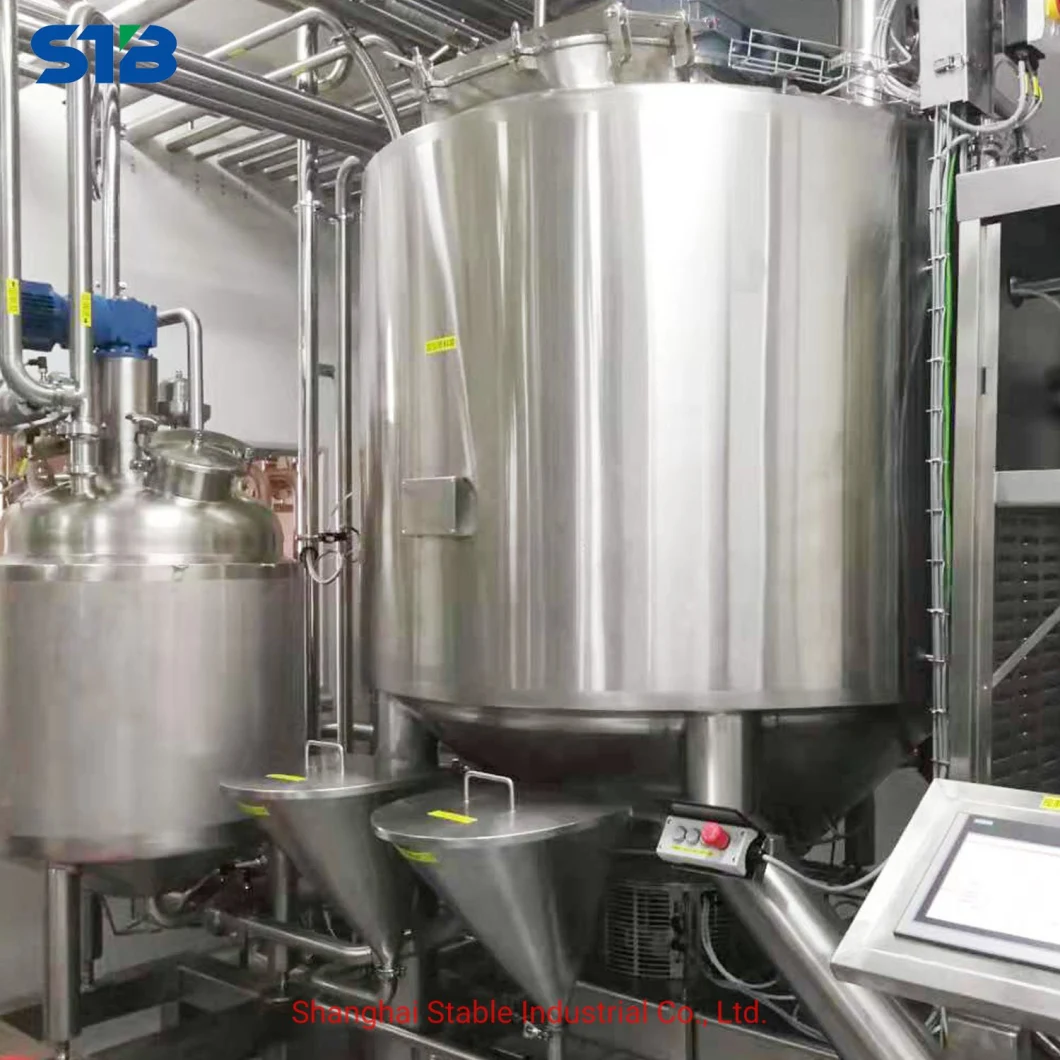 Turbo Vacuum Mixer with Cosmetic Agitator /Stainless Steel Liquid Mixing Tank/Vessel